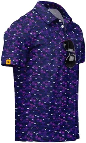 ZITY Mens Golf Polo Shirts Short Sleeve UPF 50+ Moisture Wicking Tshirt by ZITY