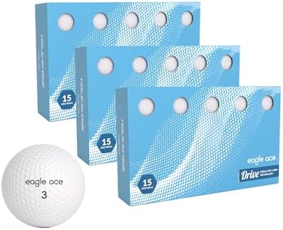 Eagle Ace™ Drive Golf Balls-2 Layers-Maximum Distance, Optimal Spin Control by EagleAce