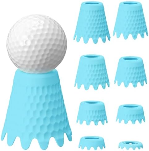 8 Pack Golf Simulator Tees, TPU Golf Tees 1/4"-2" Height by Unknown