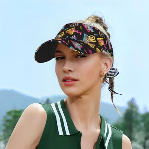Sports Sun Visor Hats Adjustable Men Women Lightweight Packable Cooling Empty - Image 5