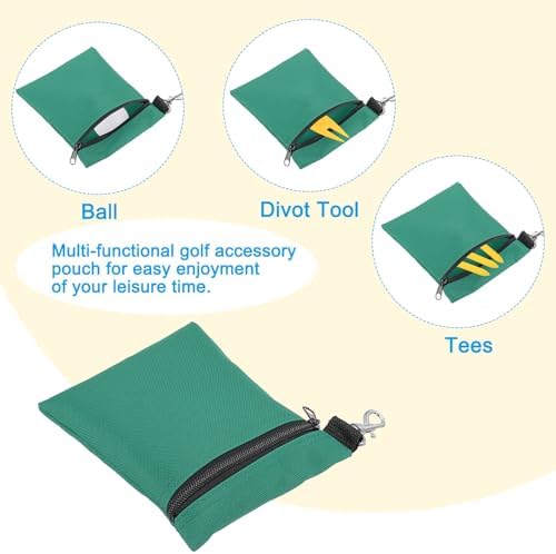 PATIKIL Golf Tee Pouch, Zipper Golf Ball Bag - Image 4