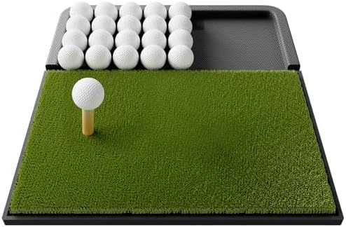Golf Hitting Mat with Integrated Ball Tray, Foldable Golf Practice Mat with by Ponsonbay