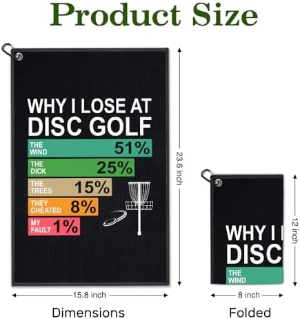 Why I Lose At Disc Golf Towel - Image 2