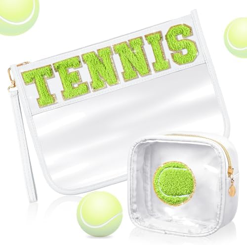 Hillban 2 Pcs Tennis Gift Makeup Cosmetic Bag Tennis Accessories by Hillban