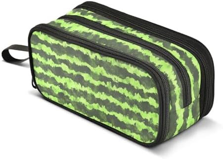 ZAZYXTJ Watermelon Print Large Capacity Pencil Case 3 Compartment Pen Pouch by ZAZYXTJ
