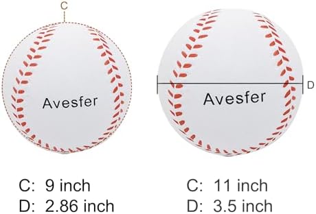 Practice Foam Softballs 11 inch Soft Oversize Foam Baseballs Hitting 6 Pack - Image 3