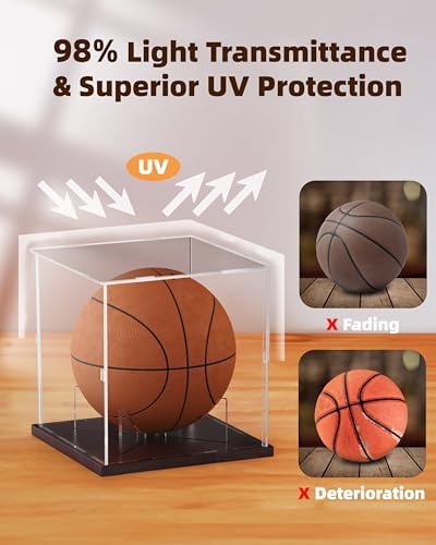 Fitense Full Size Acrylic Basketball Display Case - Image 5