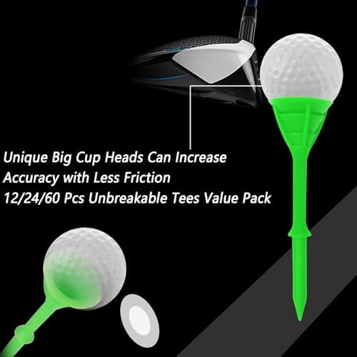 FINGER TEN Golf Tees Plastic 3 1/4 Inch 12/24/60 Pack - Image 3