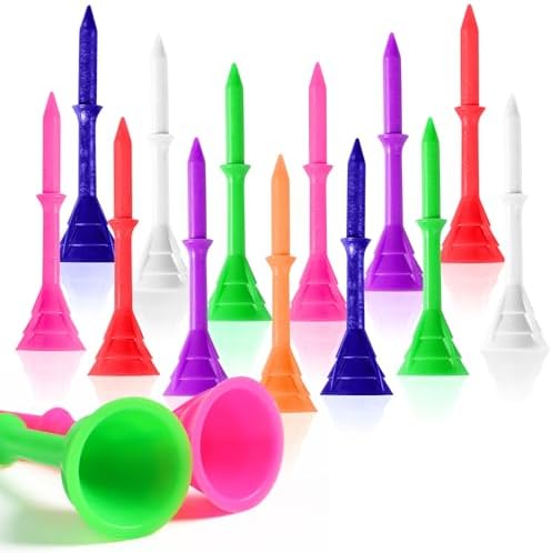 Unbreakable Plastic Golf Tees 3 1/4 Inch 20/40 Pack by Unknown