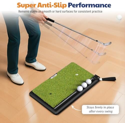 JAYA Golf Hitting Mat with Heavy Rubber Base, Foldable Golf Practice Mat - Image 5