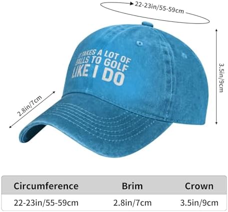 It Takes A Lot of Balls to Golf Like I Do Cap Men Baseball Hat Graphic Hat - Image 5