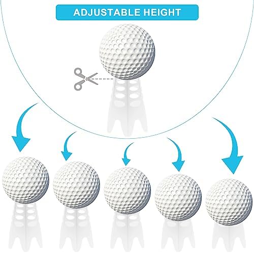 Golf Simulator Tees, Plastic Indoor Golf Mat Tees Practice Turf and Driving - Image 3