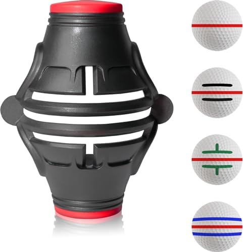 1Pack 360° Triple Line Golf Ball Marker Stencil Alignment Tool by OlibaDu