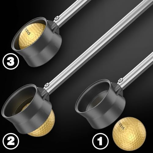 Golf Ball Retriever Telescopic for Water, 12Ft/9Ft Two-Sided Golf Ball Grabber - Image 2