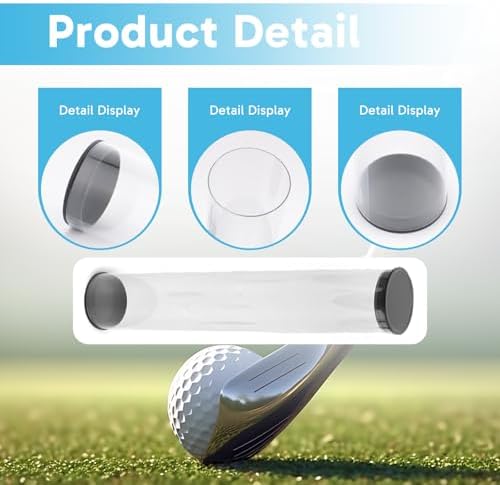 2 Pack Golf Ball Tube, Golf Ball Display Case, Golf Ball Storage, Holds 6 Golf - Image 3