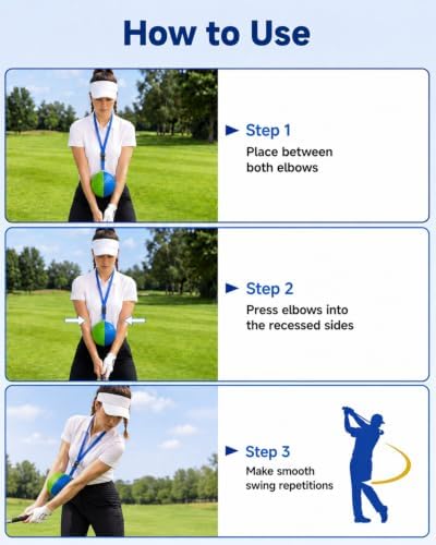 Golf Training Ball Between Arms, The Connector Golf Training Aids - Image 3
