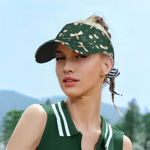 Sports Sun Visor Hats Adjustable Men Women Lightweight Packable Cooling Empty - Image 5