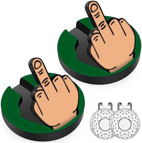 Golf Ball Marker, Middle Finger Ball Marker by LOUSRNMAN