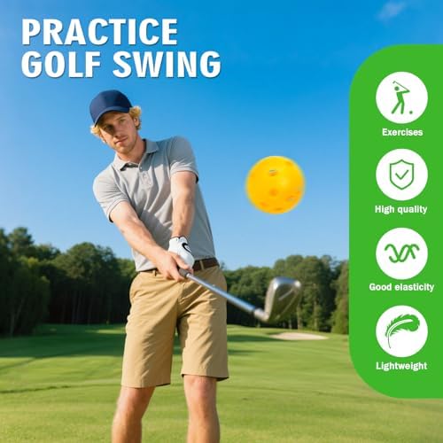 26 Pack Practice Golf Balls, 41mm Hollow Airflow Plastic Golf Balls - Image 4