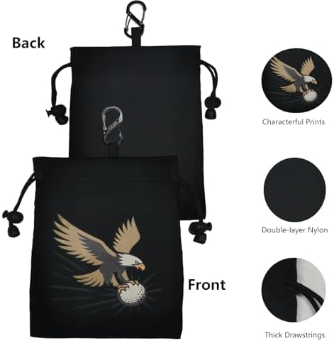 Golf Valuables Pouch, Golf Balls Bag - Image 4