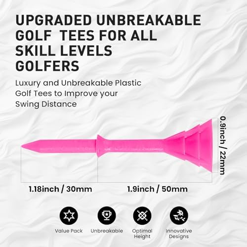 Amy Sport Unbreakable Golf Tees Plastic 3 1/4 inch - Image 2
