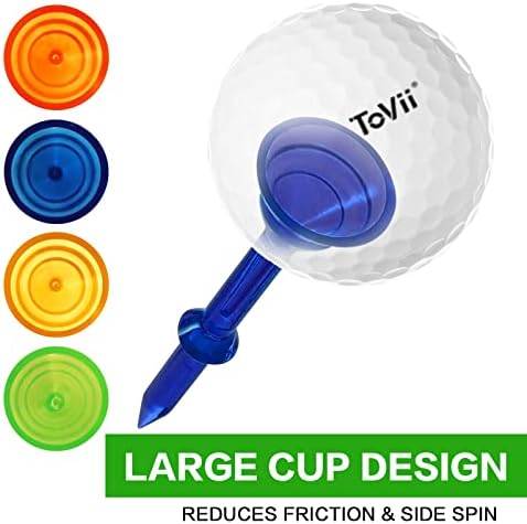 3-1/4" Big Cup Plastic Golf Tees 40 Pack - Image 3