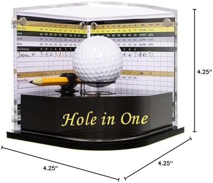 Hole in One Golf Ball Display Case, Curved Lid - Image 6