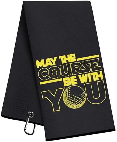 Funny Golf Towels for Men, May The Course Be by unskcalb