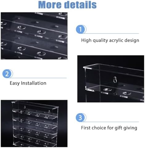 SUPERFINDINGS 1 Set Mountable Golf Ball Holder Golf Ball Collection Acrylic - Image 4