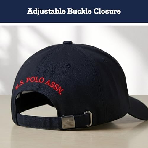U.S. Polo Assn. Baseball Cap, 100% Cotton Adjustable Dad Hat - Image 4