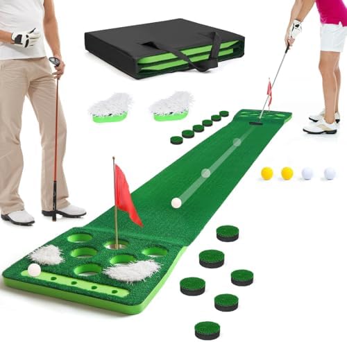 Golf Putting Game Set, Putting Green Mat by KEMLDIVS