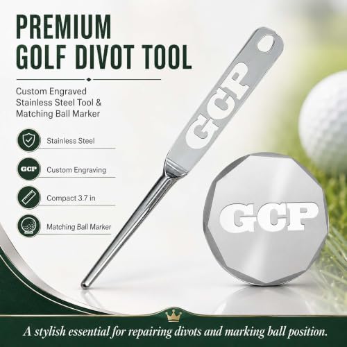 Genco Custom Text Engraved- Golf Divot Tool- Golf Accessories - Image 2