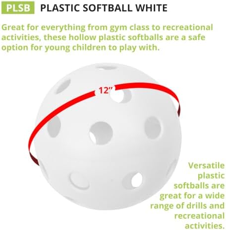 Champion Sports 12" Hollow Plastic Softball Set - Image 3