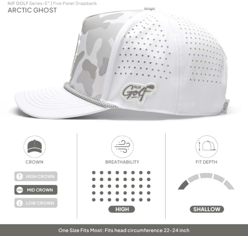 Snapback Golf Hat for Men with Tee Holder & Magnetic Ball Marker - Image 2