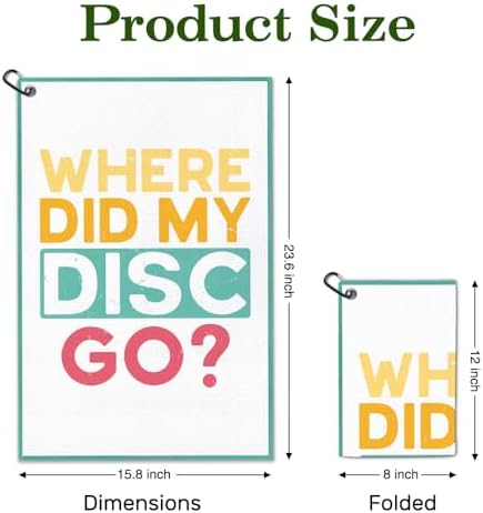 Where Did My Disc Go Golf Towel - Image 2