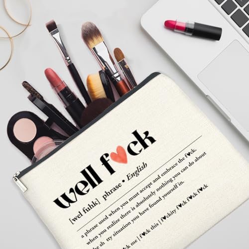 YeleY Funny Quote Makeup Bag Gift, Humorous Cosmetic Pouch - Image 5