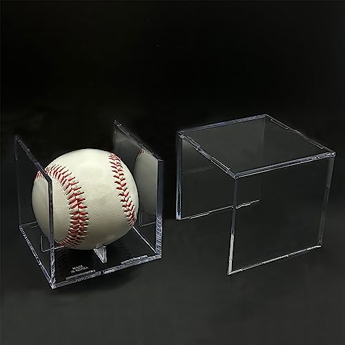 Baseball & Golf Ball Display Case Acrylic Cube Square Clear Memorabilia Display - Image 5