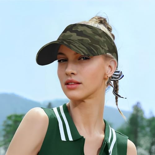 Sports Sun Visor Hats Adjustable Men Women Lightweight Packable Cooling Empty - Image 5