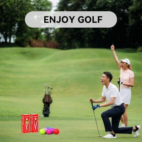 Colored Golf Balls, High Visibility Easy to Find, Blank No Logo - Image 7