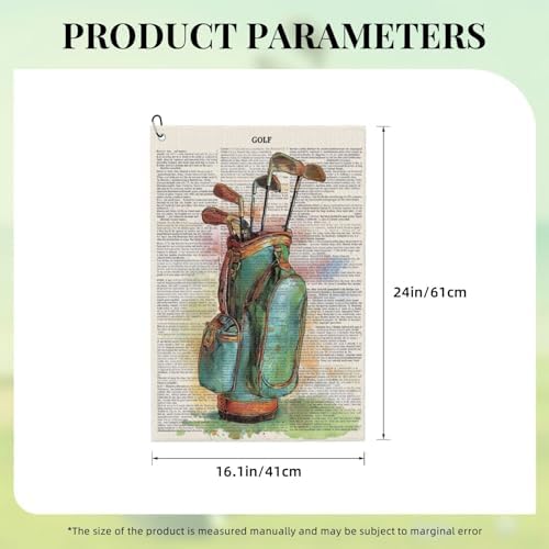 Retro Golf Towel Microfiber - Image 2