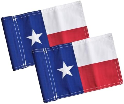 AZCOVER 2 Pack Texas Golf Flag 8x6 Inch by AZCOVERFLAGS
