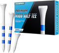 CHAMPKEY Premium Wood Golf Tees 200 Count by ++Champkey