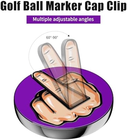 Premium Magnetic Middle Finger Golf Ball Marker Cap Clip Set - Image 2