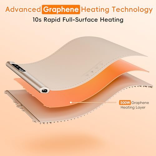 Newise Warming Mat for Food, Electric Warming Tray, 6 Temp - Image 2
