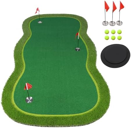 Golf Putting Green Mat, Golf Practice Training Mat by BOBURN