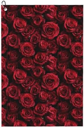 Red Rose Golf Towel Microfiber by Unknown