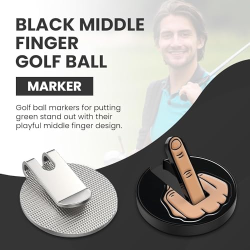 Ultimate Middle Finger Golf Ball Marker | Magnetic Hat Clip | Alignment Ball - Image 2