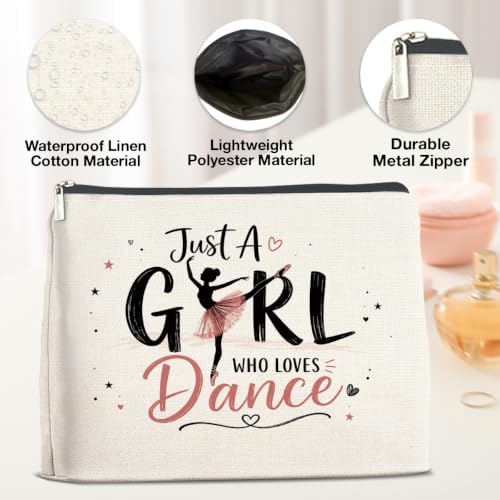 YeleY Dance Makeup Bag, Just A Girl Who Loves Dance Cosmetic Pouch - Image 3