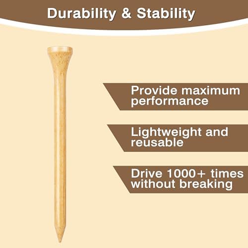 Professional Plastic or Wood or Rubber Golf Tees, Enhanced Durability & - Image 4