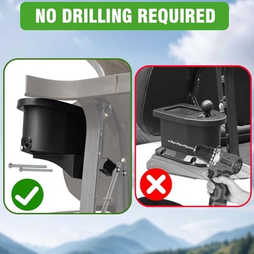 No-Drill Golf Cart Ball & Club Cleaner, Clamp-On Golf Club Head and Ball Washer - Image 2